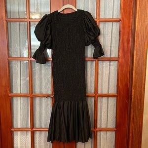 Black Smocked Dress